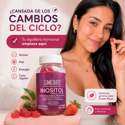 Gomas De Inositol ¡Recupera tu equilibrio hormonal desde hoy! Compra ahora.