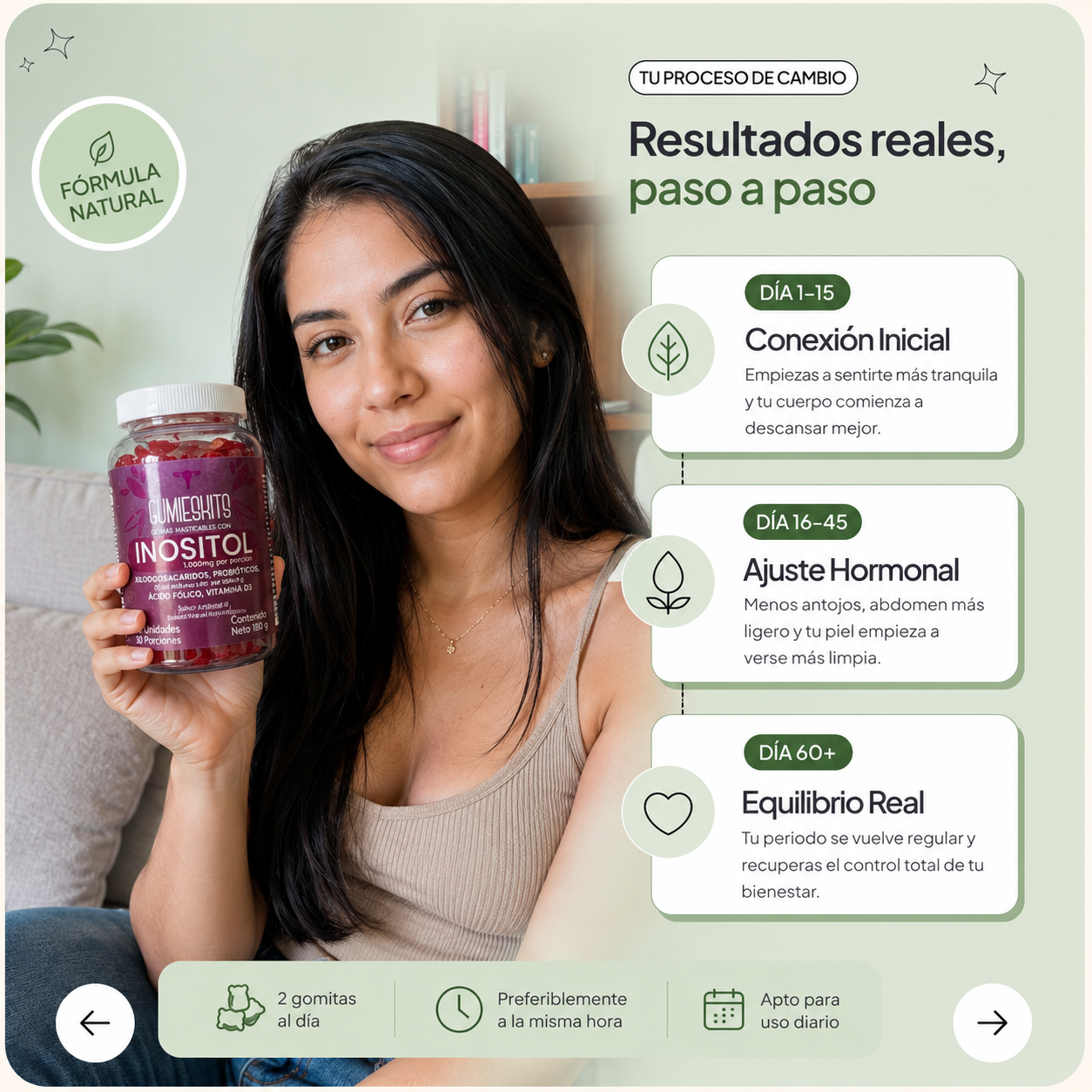 Gomas De Inositol ¡Recupera tu equilibrio hormonal desde hoy! Compra ahora.